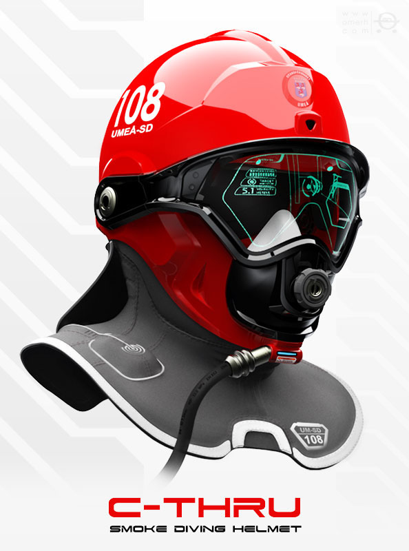The iron man helmet for firefighters